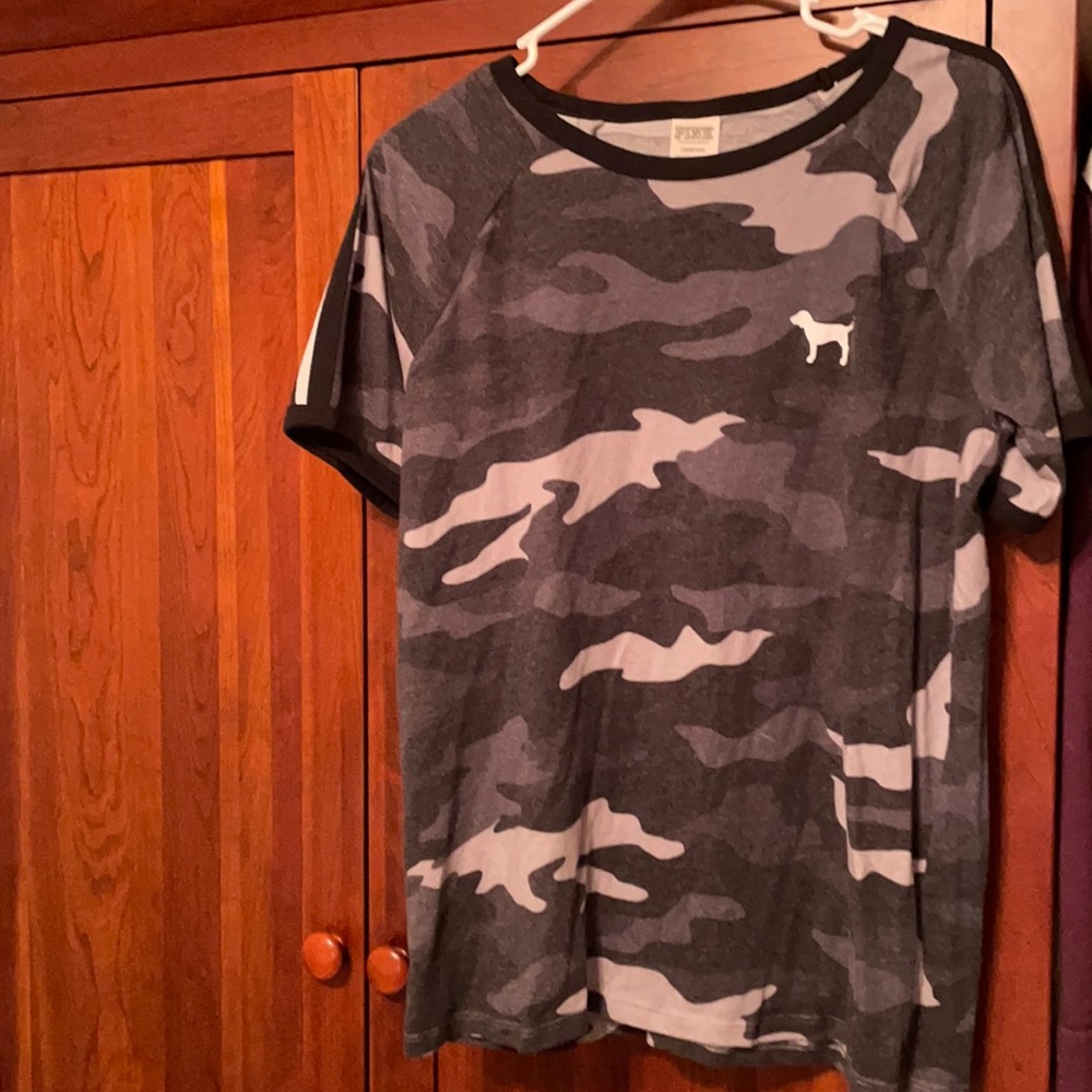 PINK camo tee